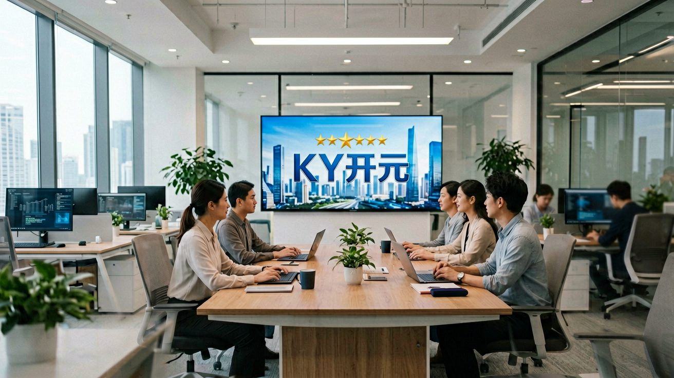 KY开元集团现代化办公环境与品牌形象展示