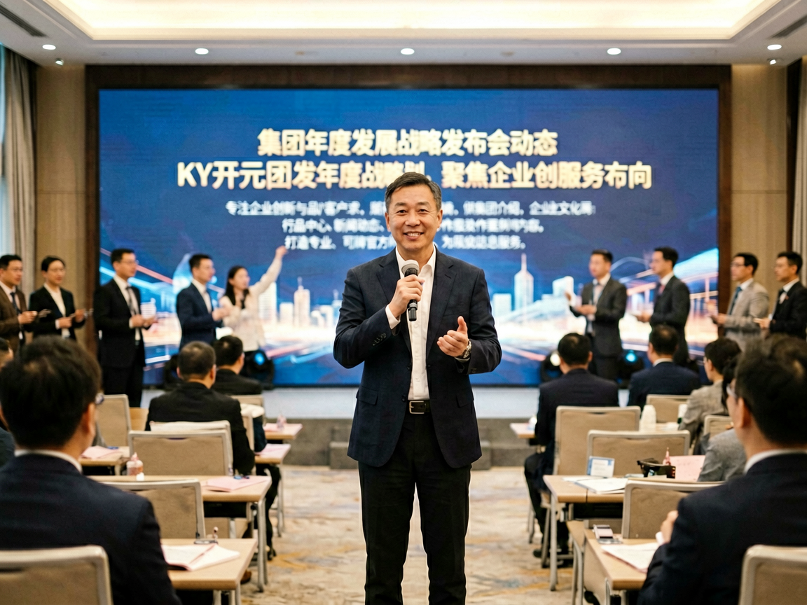 集团年度发展战略发布会现场